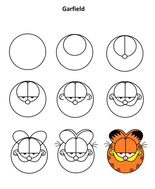 Easy Step by Step Tutorials to Draw a Cartoon Face