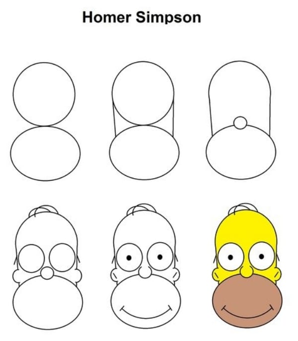 40 Easy Step by Step Tutorials to Draw a Cartoon Face