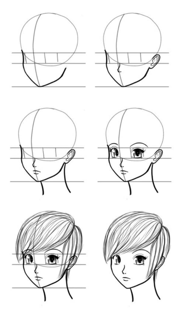 how to draw easy cartoon faces