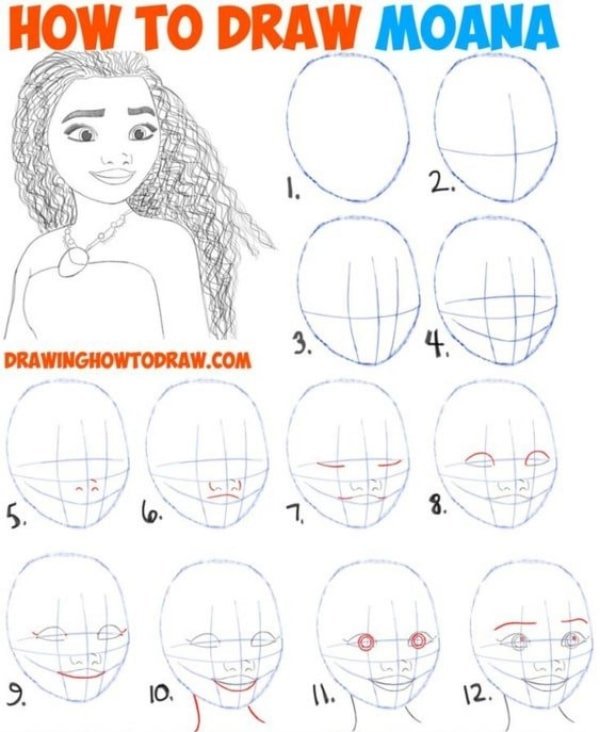 40 Easy Step By Step Tutorials To Draw A Cartoon Face Artisticaly Inspect The Artist Inside You