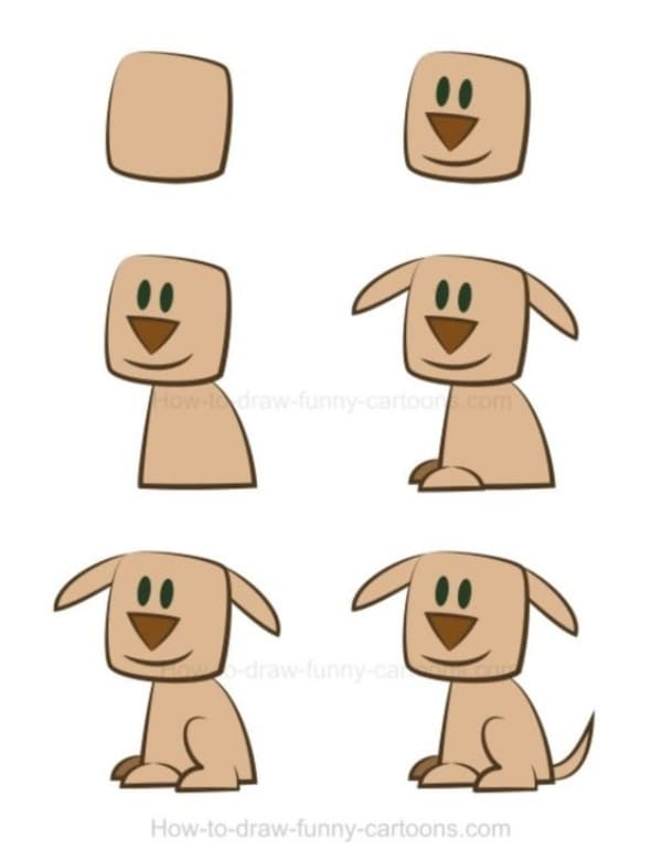 How to Draw a Dog Step by Step Dog Drawing Tutorials Artisticaly