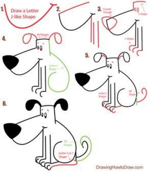 How-to-Draw-a-Dog-Step-by-Step-Dog-Drawing-Tutorials