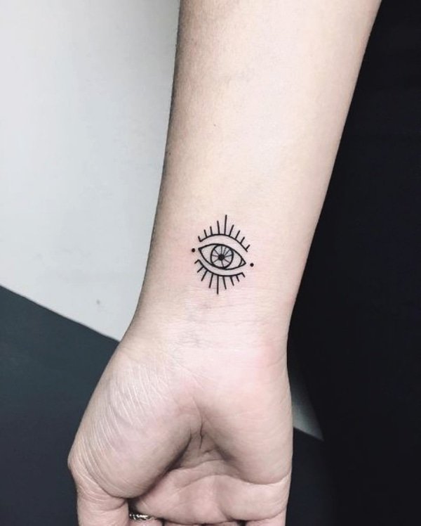 Modern Lovers Eye Ornament with spike tattoo  JaimeShive